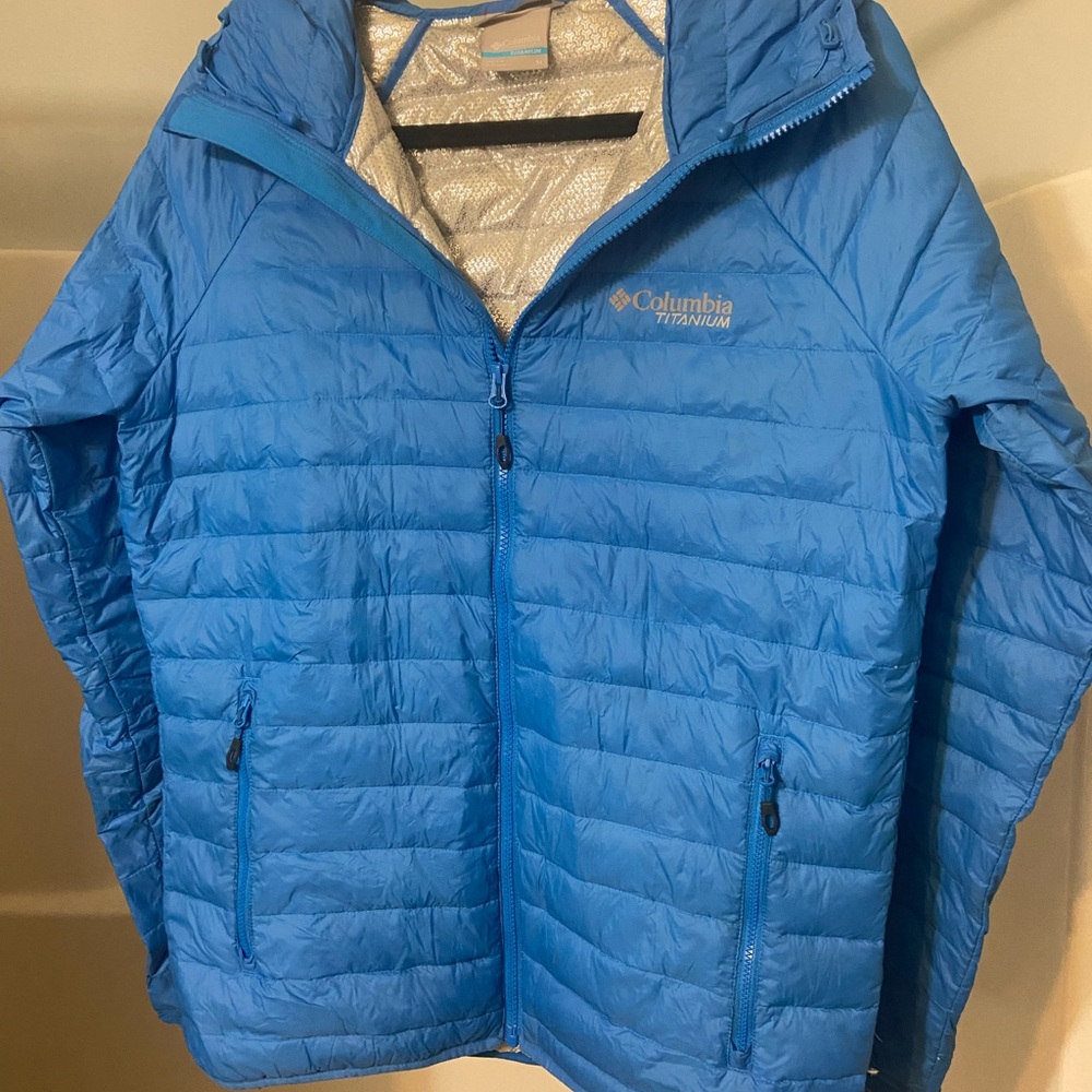 Columbia Titanium Jacket with Blue Accents